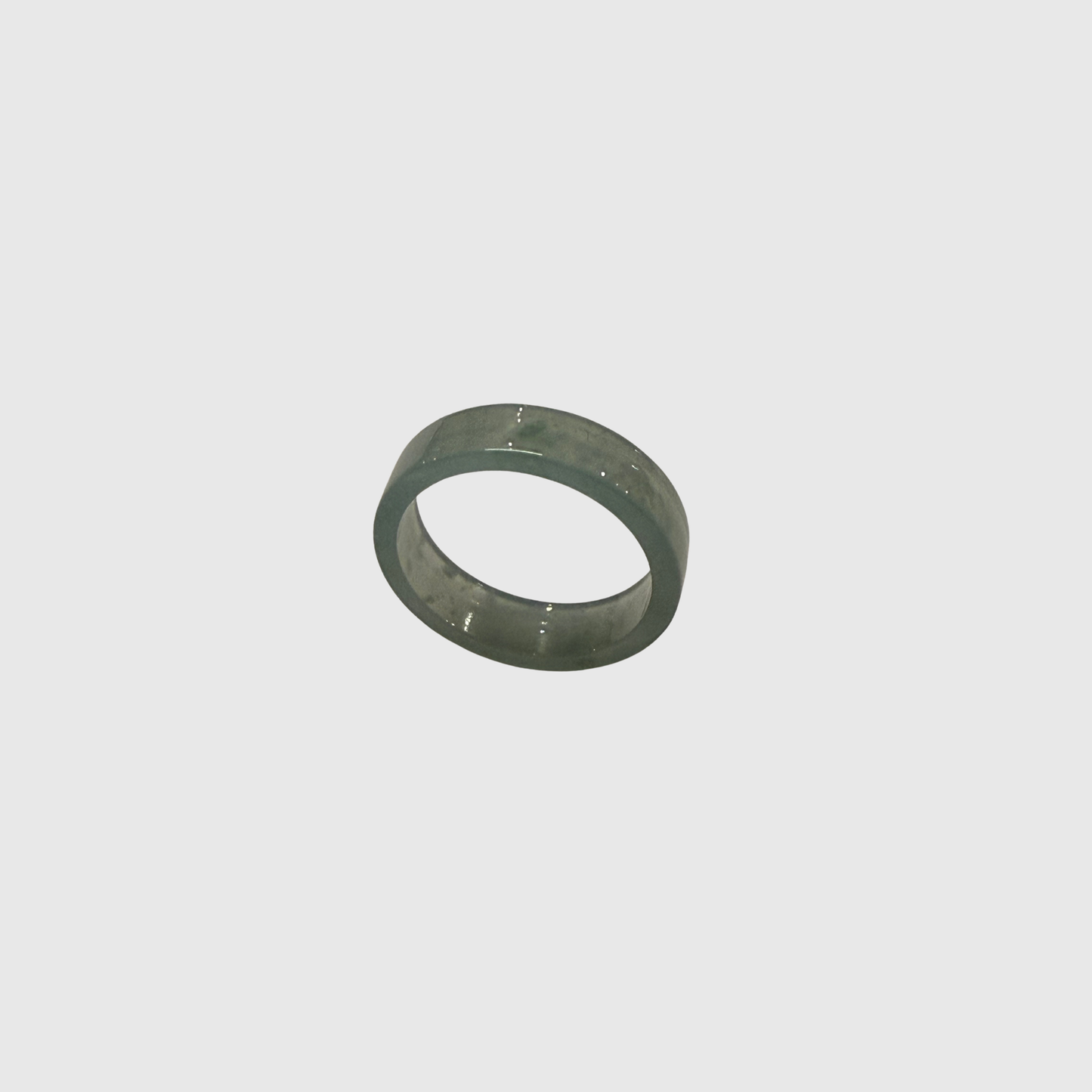 Green Jade Band Ring