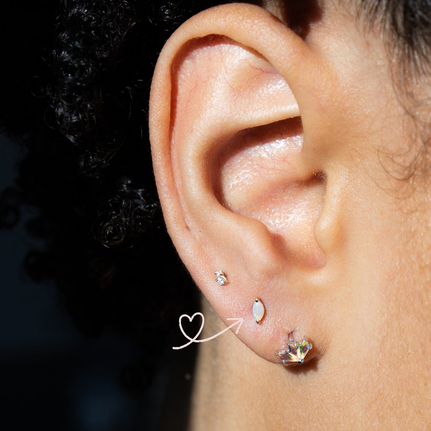 Single Opal Flatback