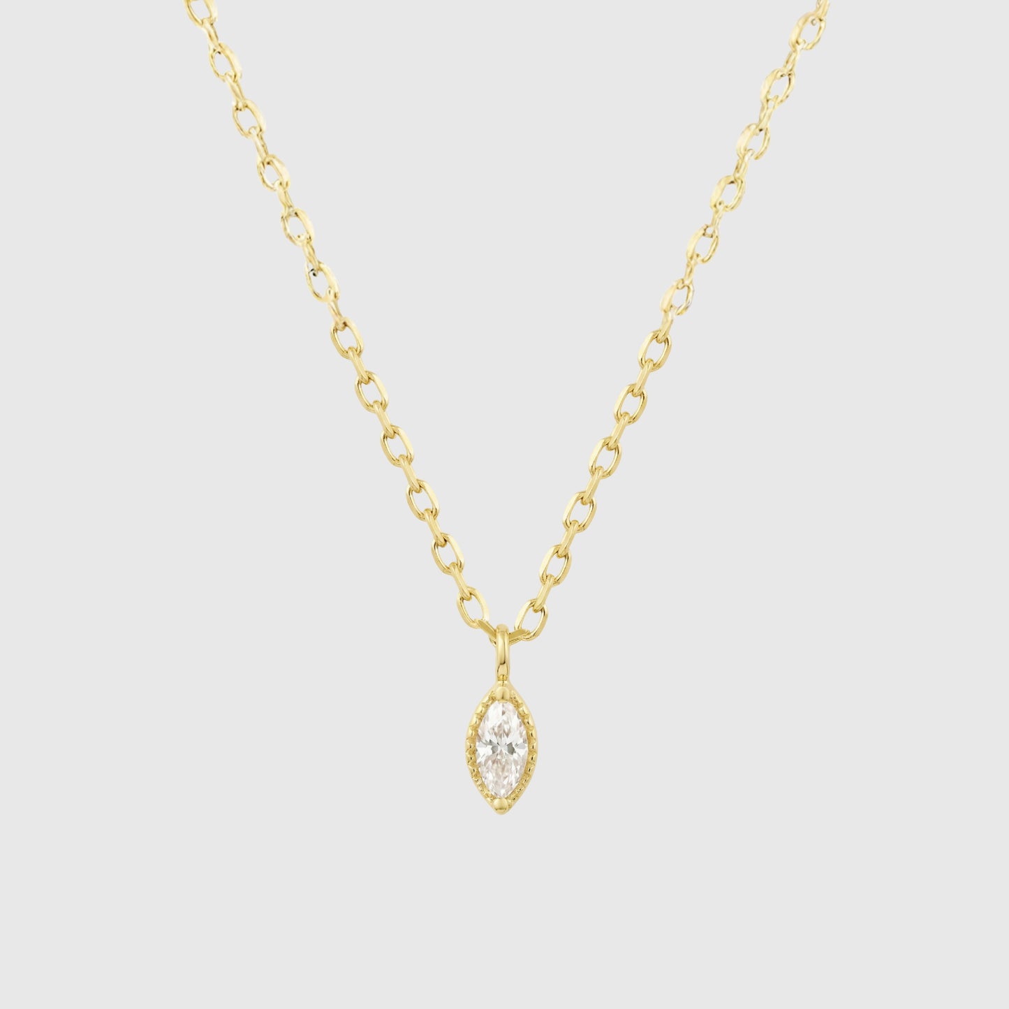 Single Bezel Diamond Necklace