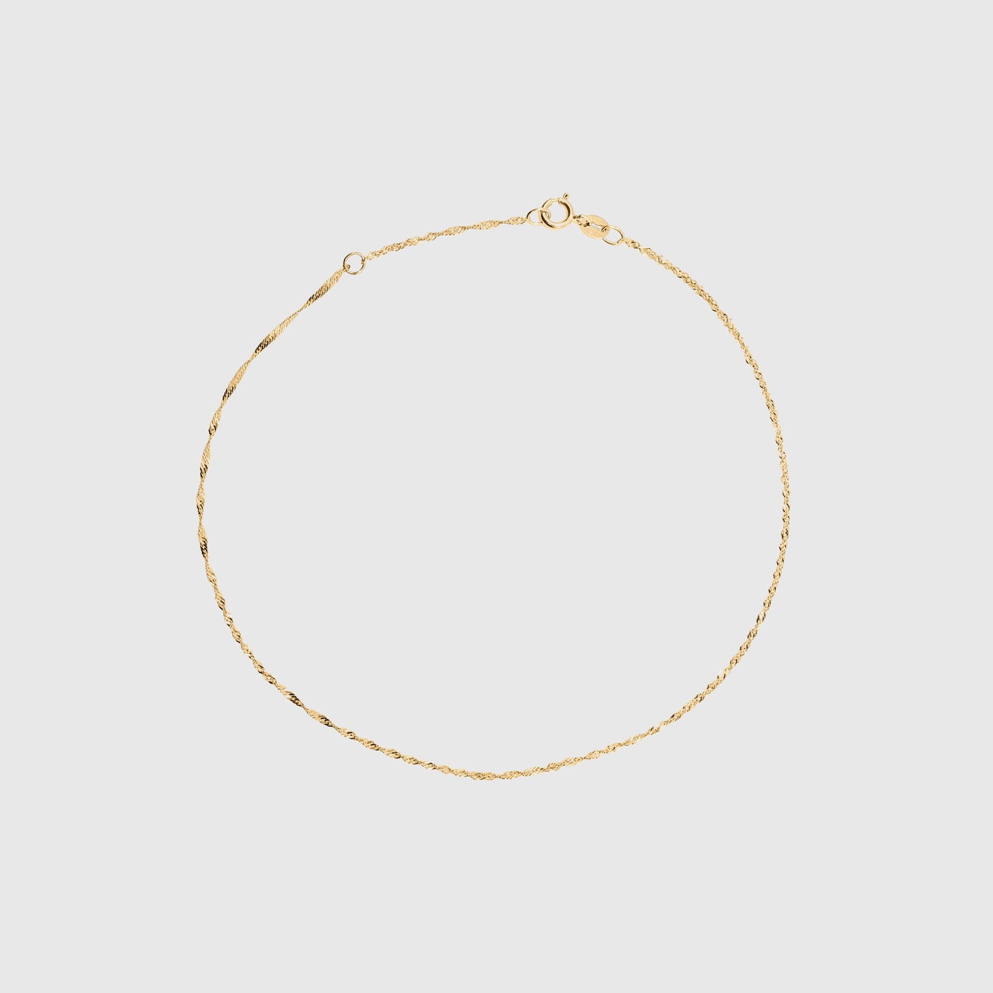 Twisted Gold Anklet