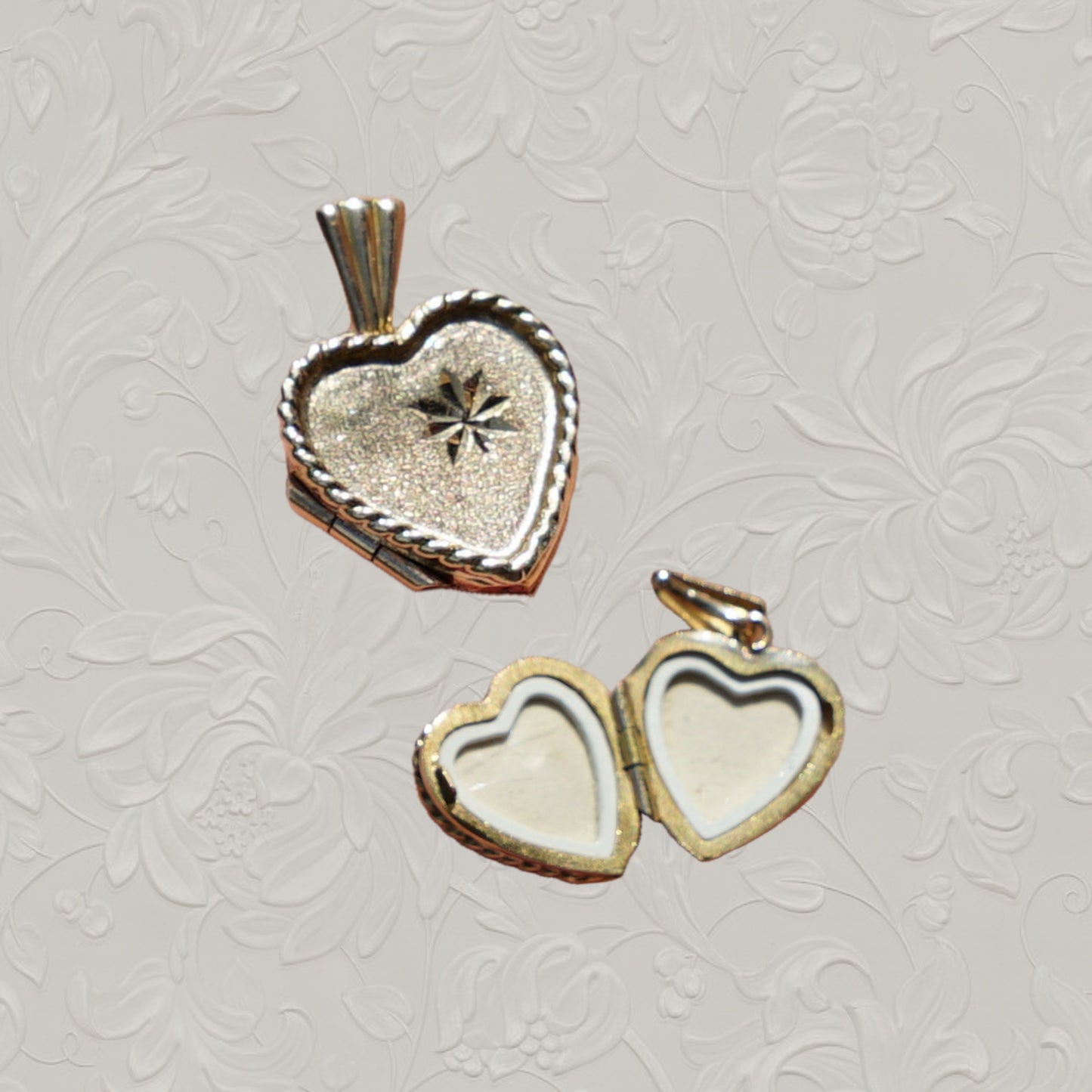 Vintage Heart Locket Charm