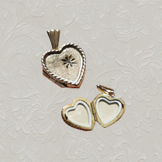 Vintage Heart Locket Charm