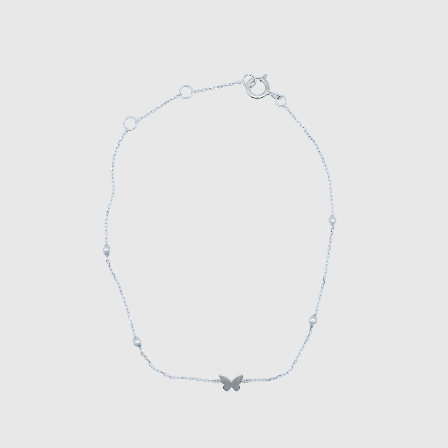 Pearl Butterfly Gold Bracelet