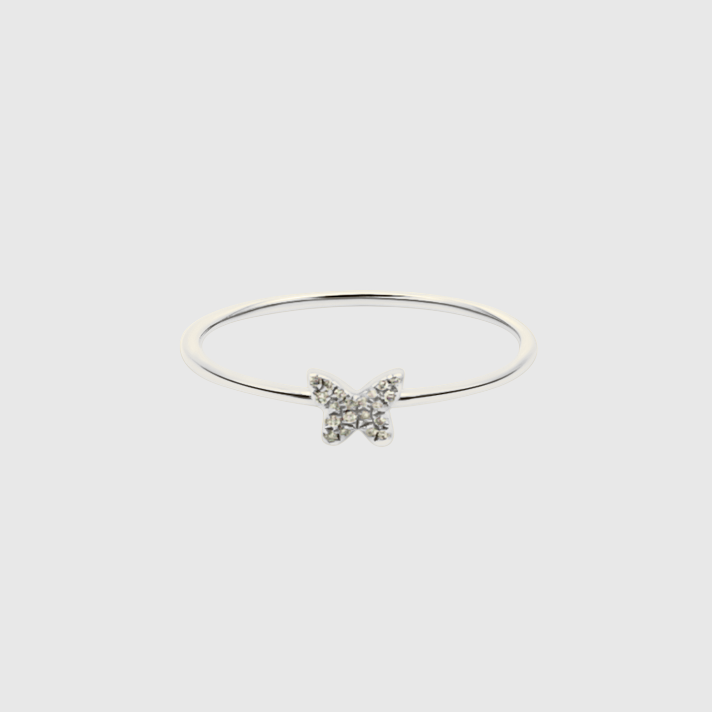 Diamond Butterfly Ring