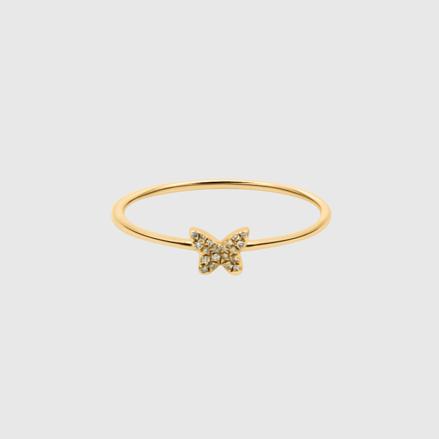 Diamond Butterfly Ring