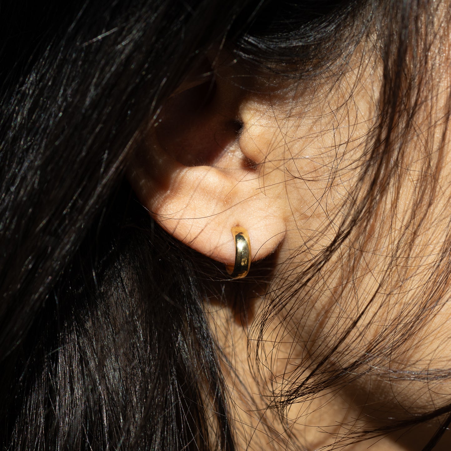 Small Bold Open Hoops
