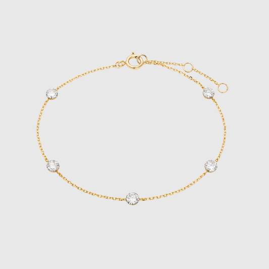 Five Diamond Bracelet