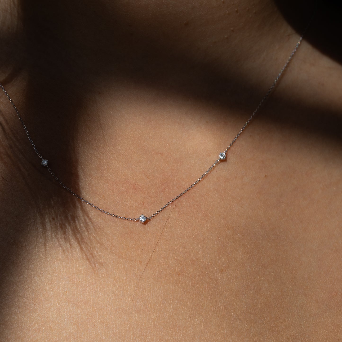 Three Piece Diamond Necklace