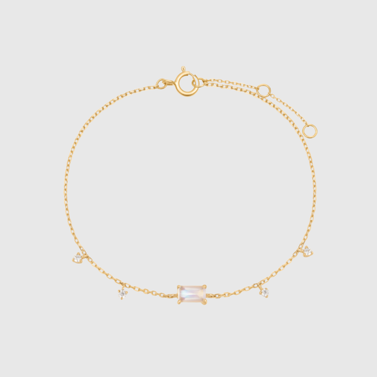 Moonstone Diamond Bracelet