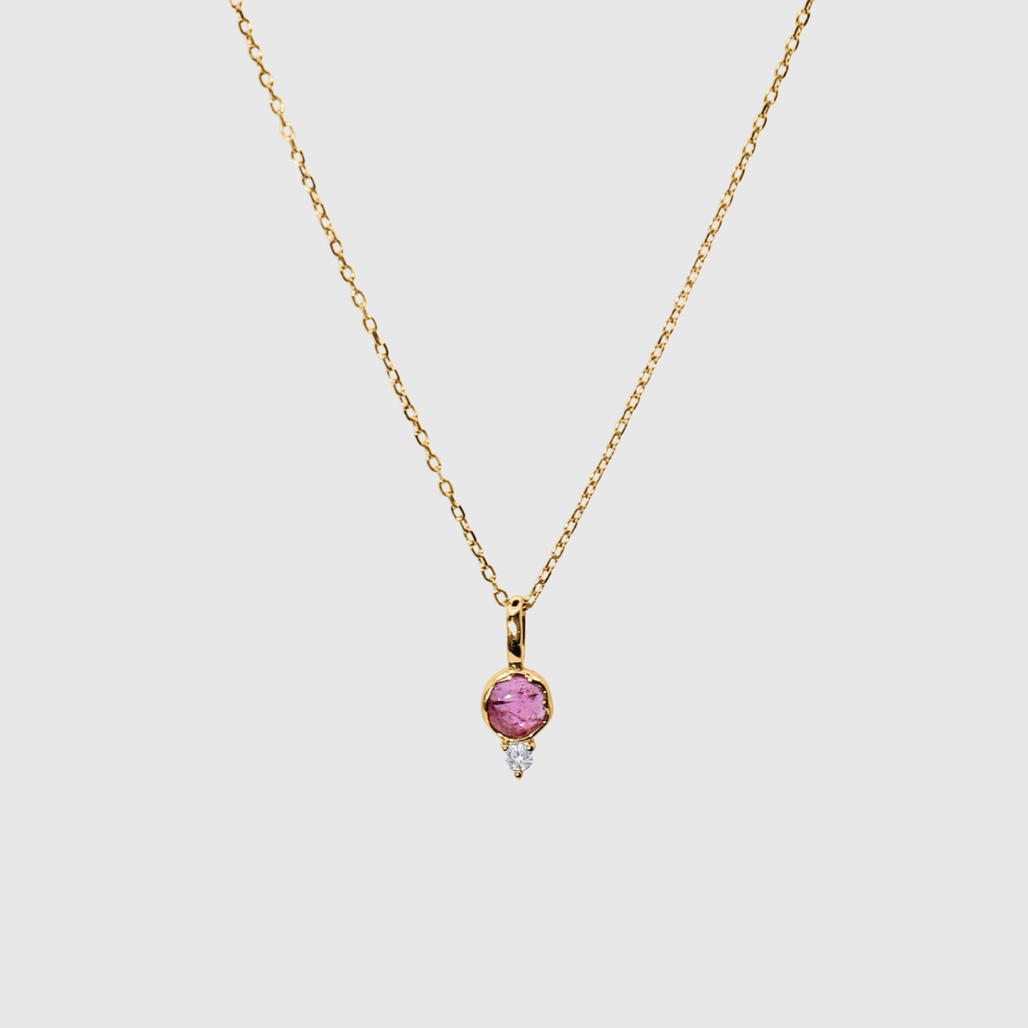 Pink Tourmaline Necklace