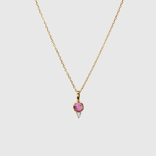 Pink Tourmaline Necklace