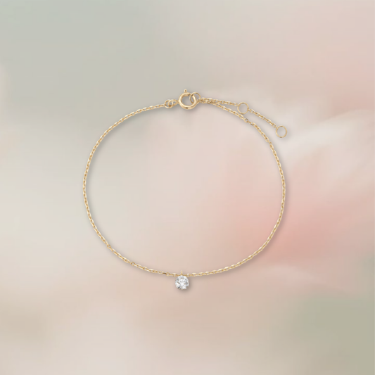 Round Diamond Drop Bracelet