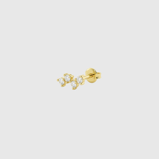 Single Four Diamond Cluster Stud