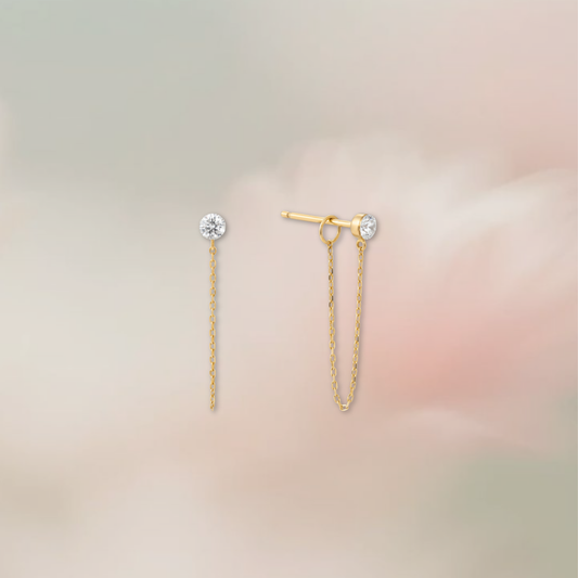 Single Diamond Chain Studs