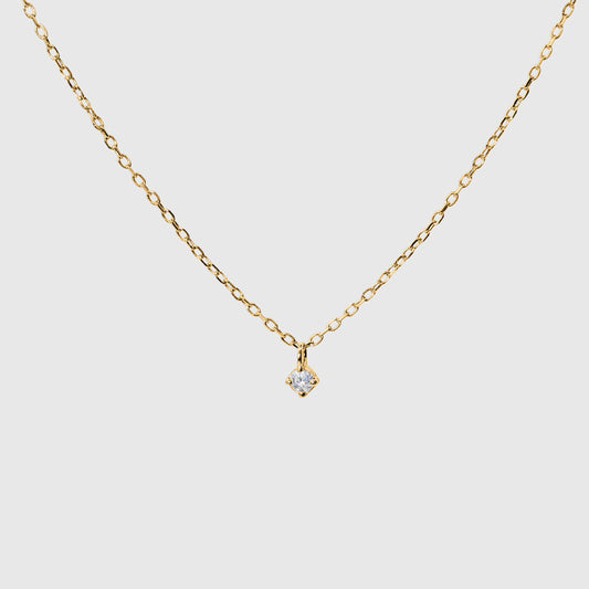 Single Diamond Necklace