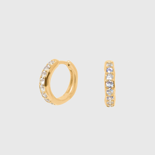 Small Tourmaline Hoops
