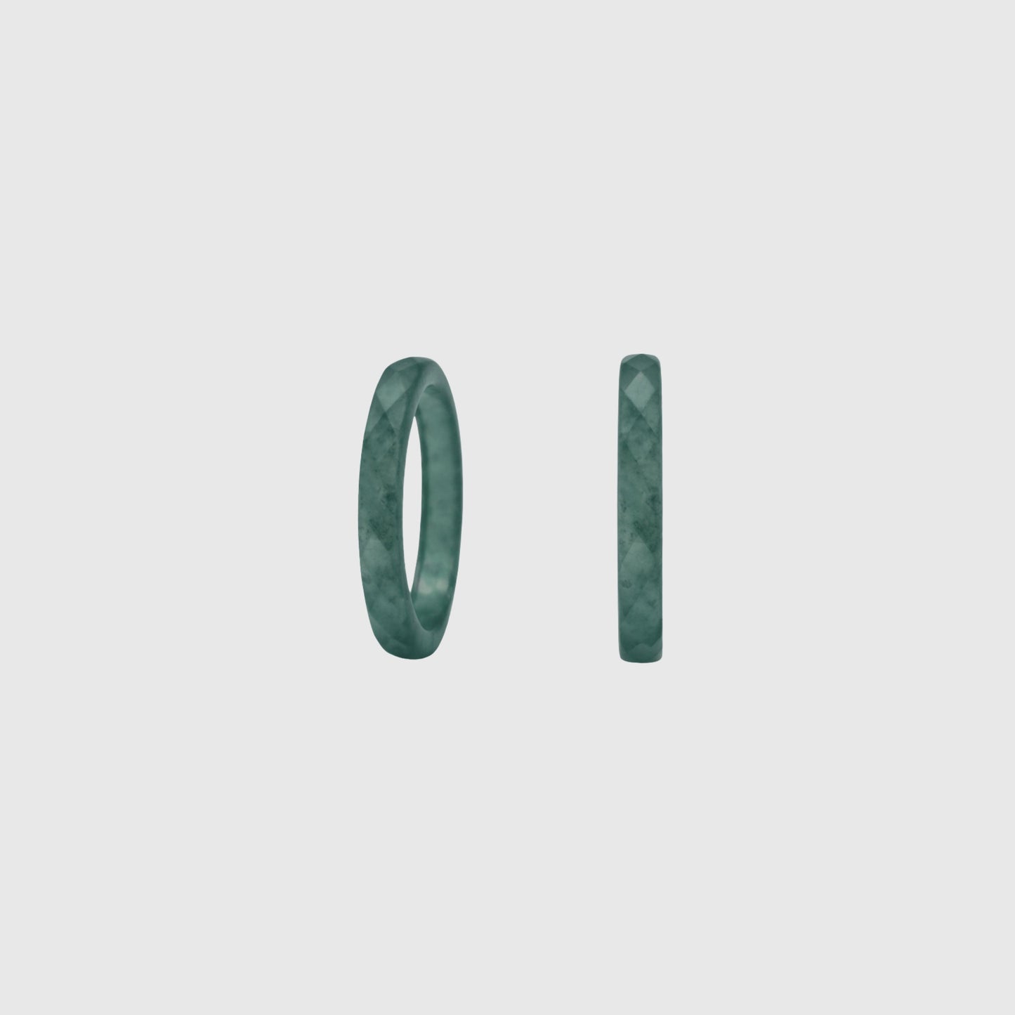 Textured Green Jade Ring