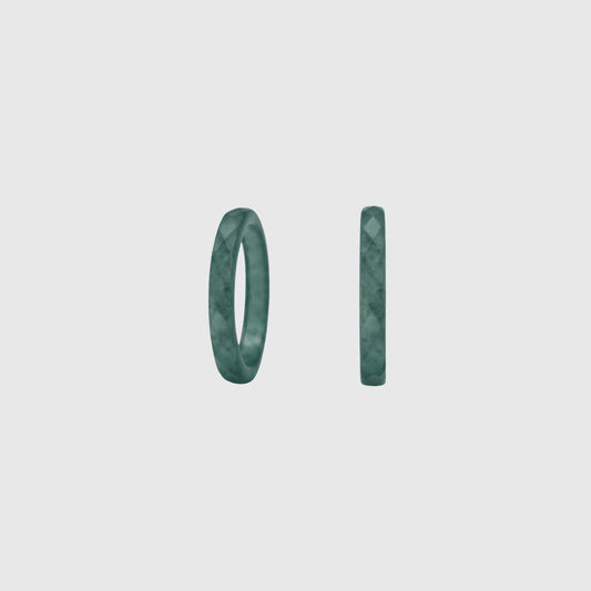 Textured Green Jade Ring