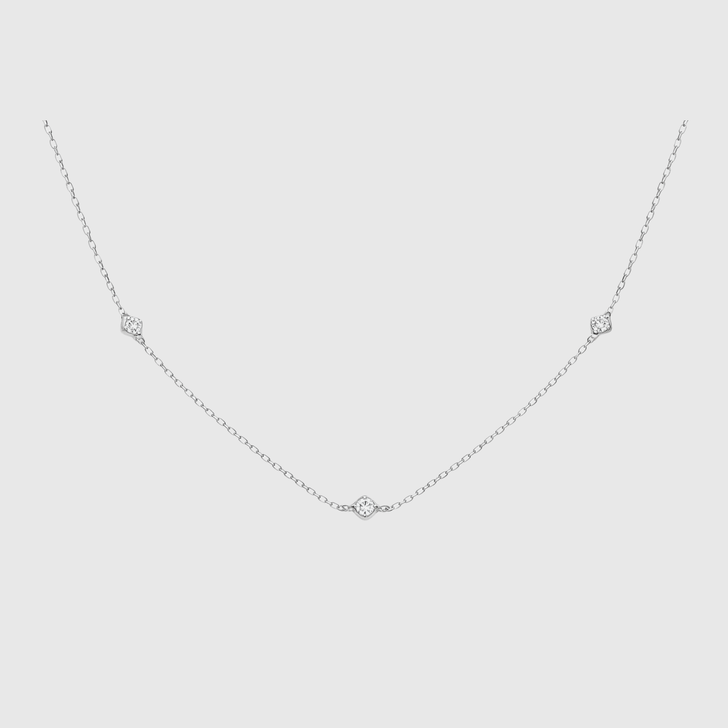 Three Piece Diamond Necklace