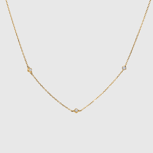 Three Piece Diamond Necklace
