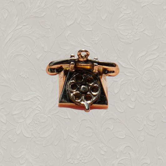 Vintage Old Telephone Charm