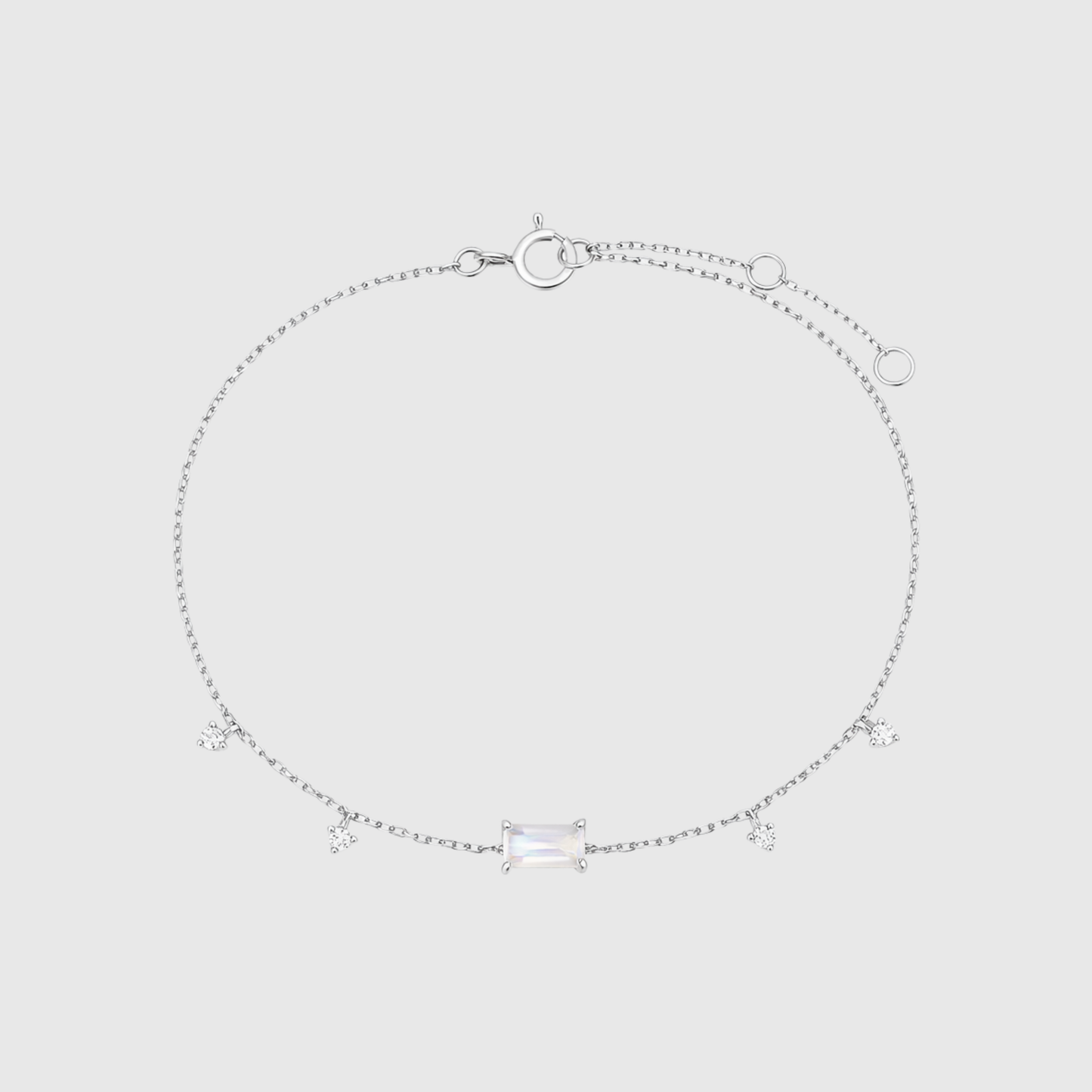 Moonstone Diamond Bracelet