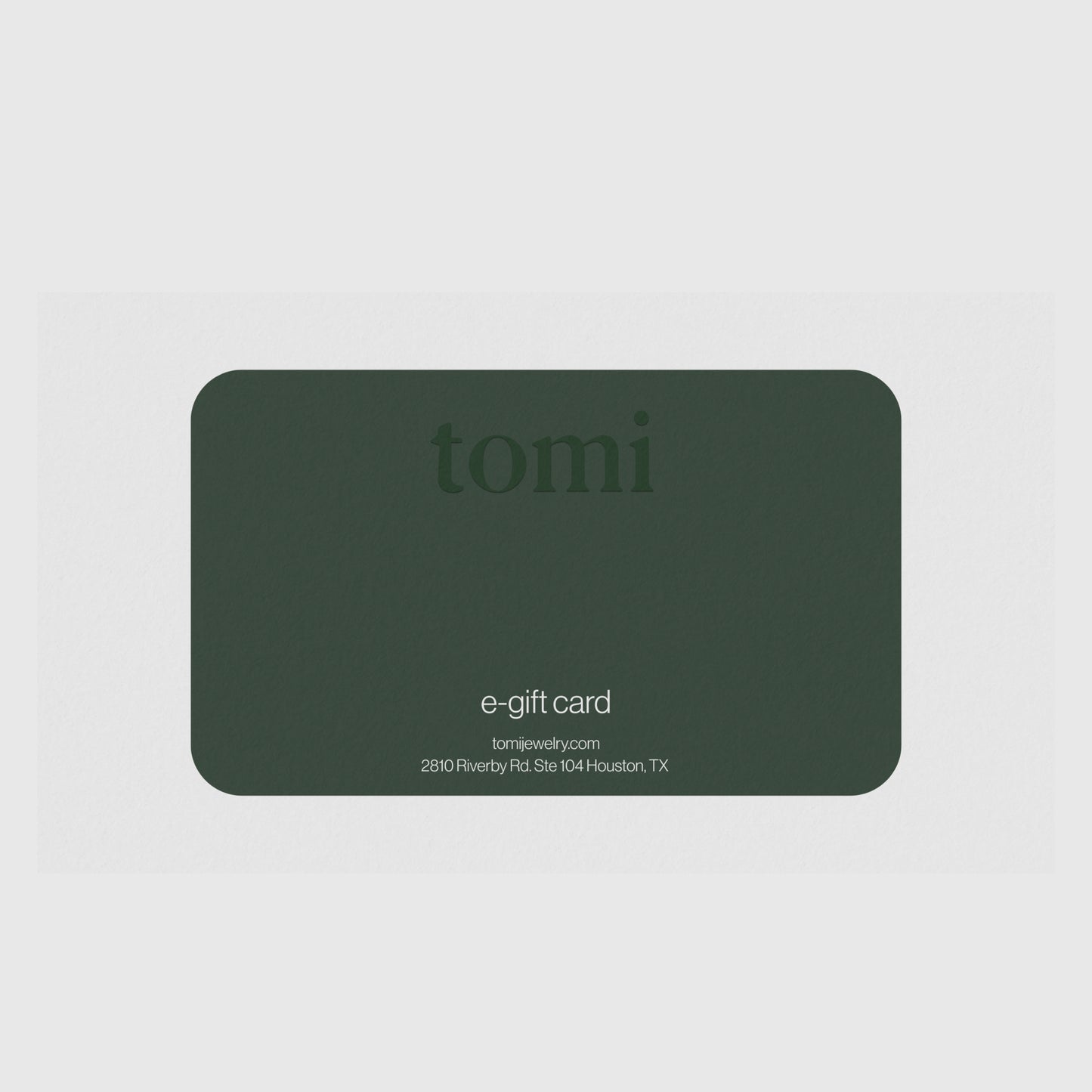 Tomi Jewelry Gift Card