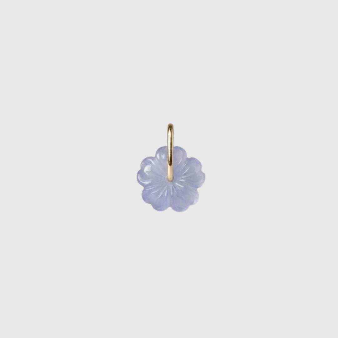 Icy Flower Jade Charm