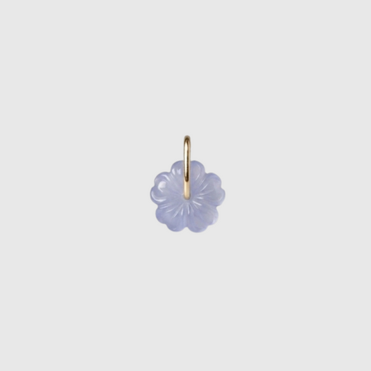 Icy Flower Jade Charm