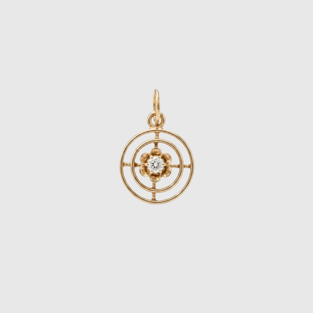 Vintage Target Bloom Charm