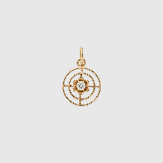 Vintage Target Bloom Charm